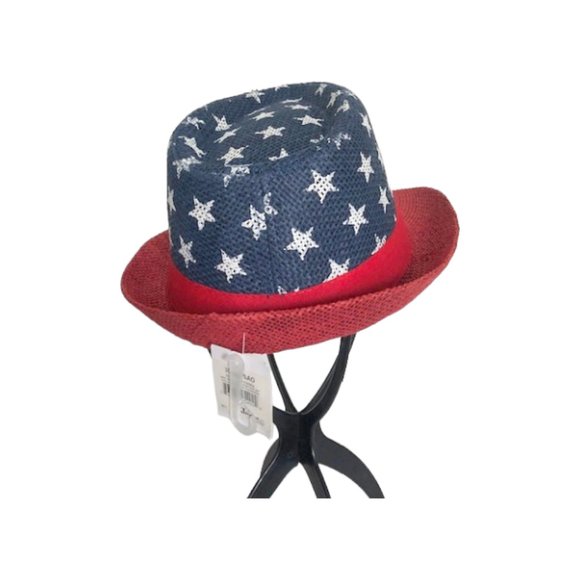 Jacobson STARS & STRIPES FEDORA w/RED GROSGRAIN BAND - Picture 4 of 7